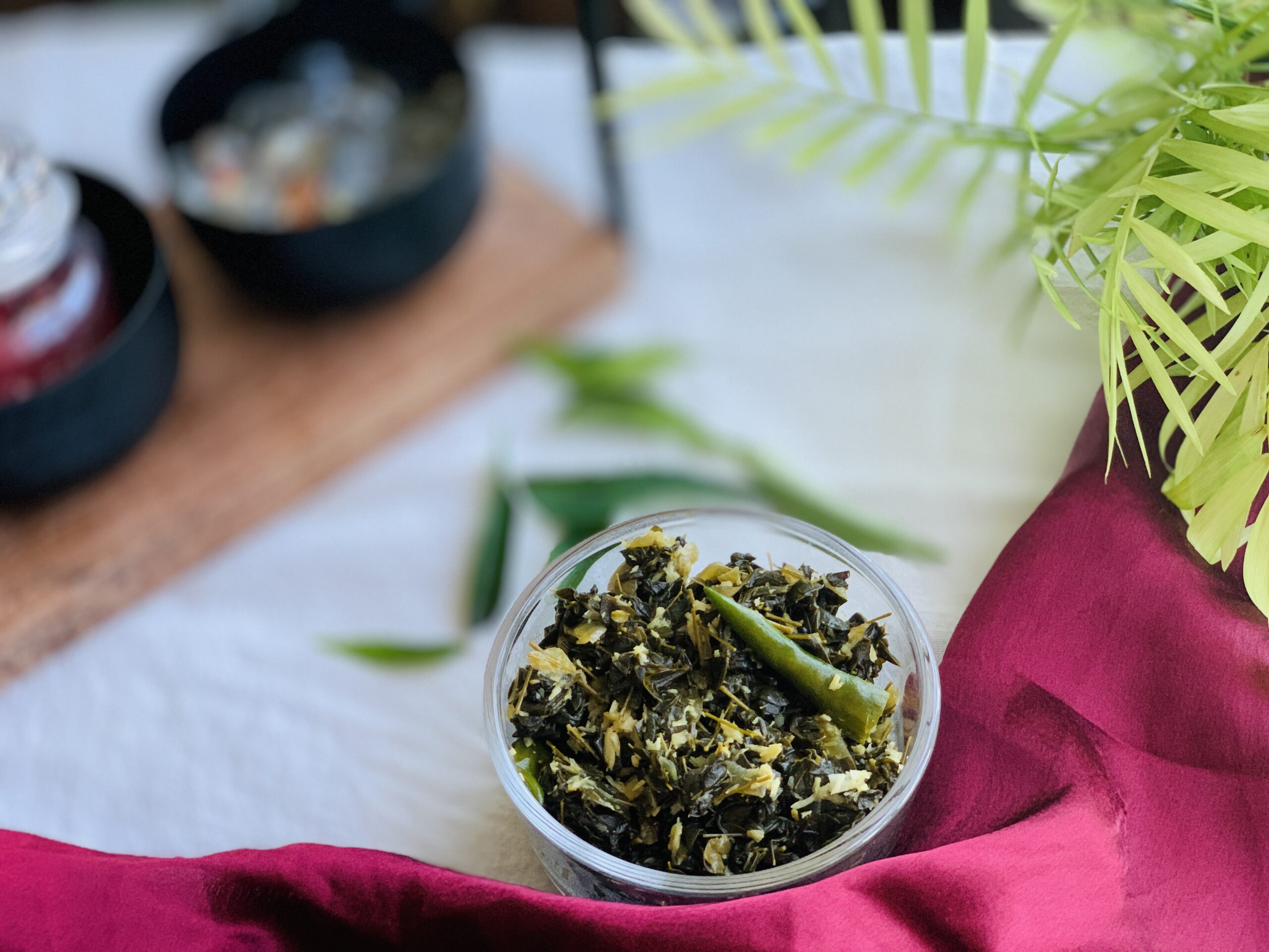 DRUMSTICK (MORINGA) LEAVES STIR-FRY